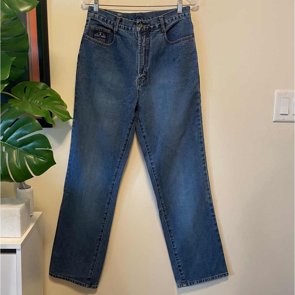 Vintage y2k HJNH Wrinkle straight leg high rise ribcage jeans blue size 31